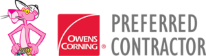 Owens Corning Preferred Contractor logo representing certified roofing contractor status